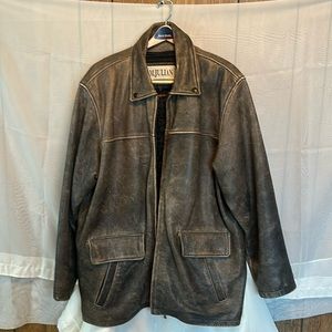 Men’s Bomber M.JULIAN XL Brown leather jacket